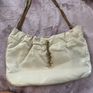 YSL shoulder bag leather color neutral